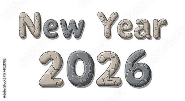 Obraz Happy 2026, new year art