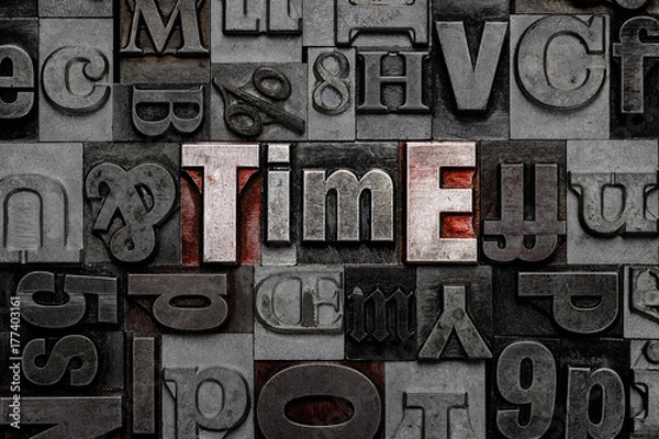 Fototapeta Letterpress Time