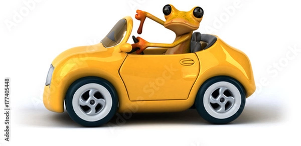 Obraz Fun frog- 3D Illustration