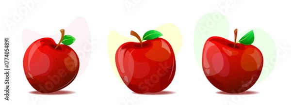 Fototapeta A set of apples. Apples