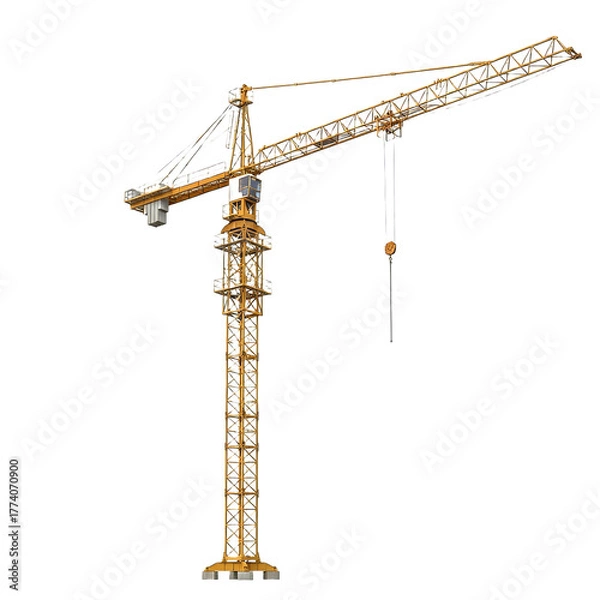 Obraz Tower Crane isolated, PNG 