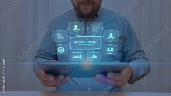 Obraz Automating the Recruitment Workflow with AI Candidate Matching.