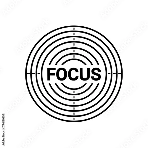 Fototapeta Achieve your goals with laser sharp focus and determination