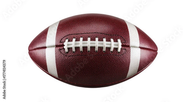 Obraz American football ball for promotional use with clean isolated on a Transparent background, PNG file.