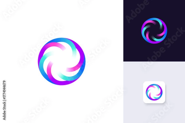 Obraz circle logo design vector template