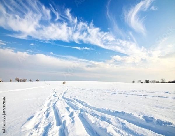 Obraz winter landscape with snow