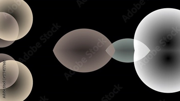 Obraz graphic art sexy wave circle pattern, ai generative