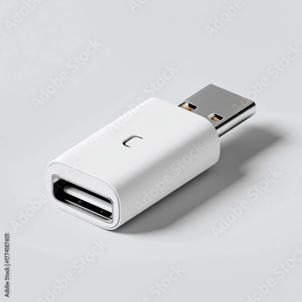 Obraz Compact USB Type C OTG Adapter Converter