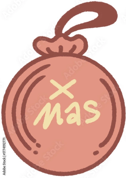 Fototapeta x mas decoration ball