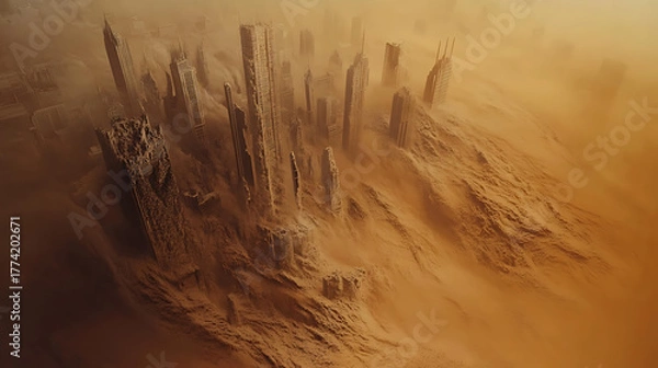 Obraz Desert cityscape