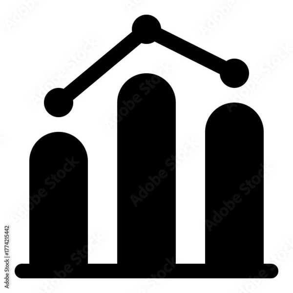 Obraz Chart icon for data and metrics