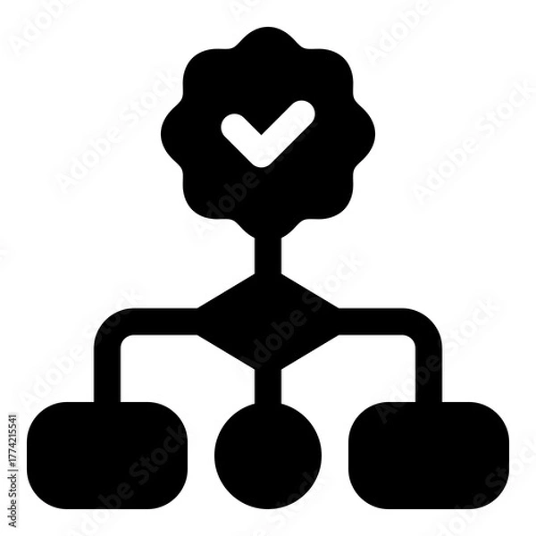 Obraz Workflow icon for process and organization