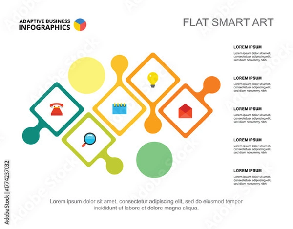 Fototapeta Project Planning Slide Template