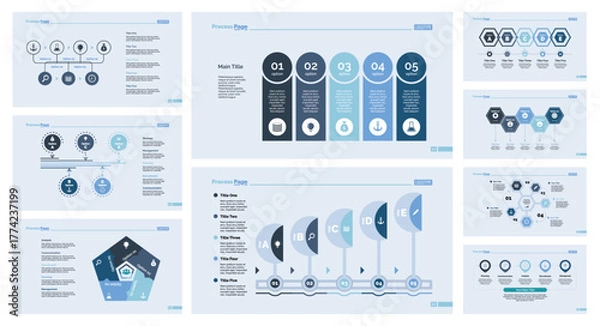 Obraz Nine Management Slide Templates Set
