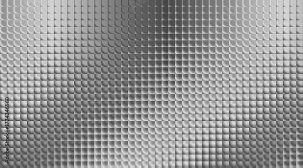 Obraz Abstract silver background with square pattern and wavy surface effect design