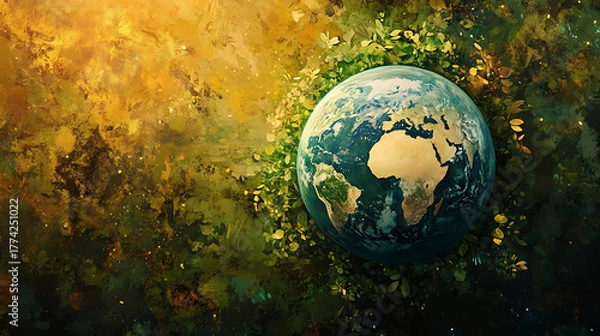 Obraz Earth enveloped by nature