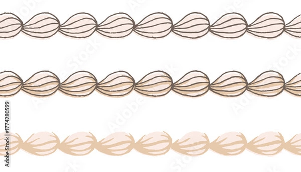 Obraz ホイップクリームのシームレスライン