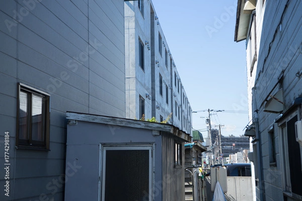 Obraz アパートの個別の物置