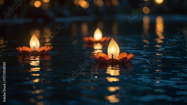 Fototapeta Festive Flames