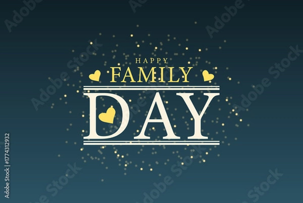 Obraz Artful Text Creations for Celebrating Family Day