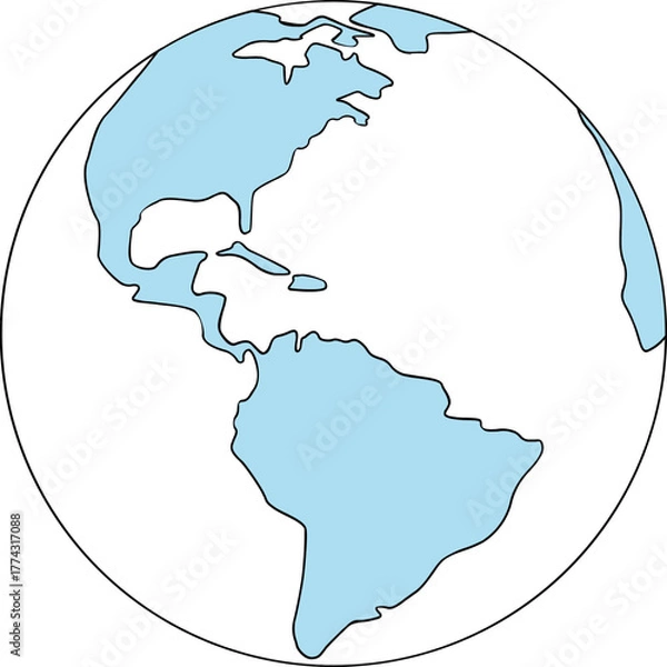 Obraz map of the world