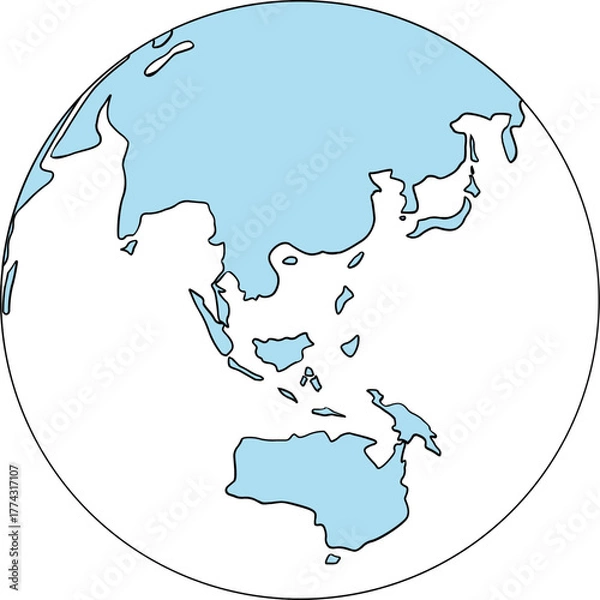 Obraz map of the world