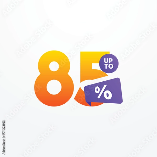 Obraz Discount up to 85% sale off Vector Template Design Illustration