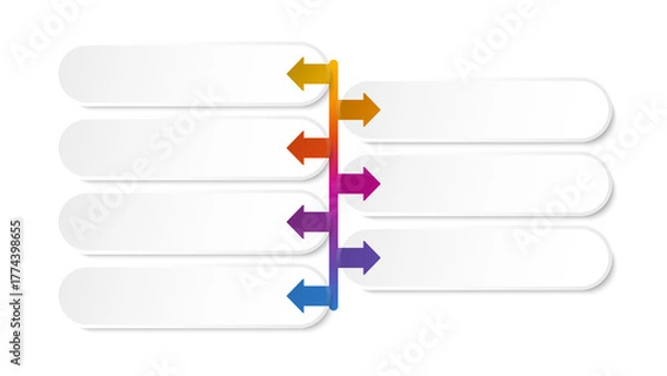 Fototapeta Infographic 7 process