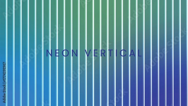Fototapeta Abstract neon vertical lines gradient isolated on white background