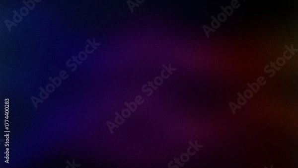 Fototapeta On a blue and red background, a short light purple ray of light