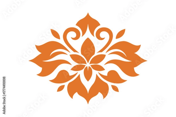 Fototapeta Abstract geometric shapes pattern in blue and white color scheme