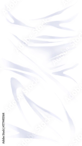 Obraz 白いシーツの背景素材　ベッド　布　シワ