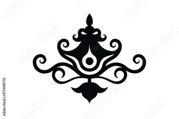 Fototapeta Vector illustration of the words "vector file" on a plain background.