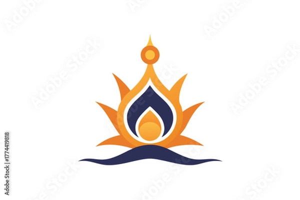 Fototapeta Abstract vector graphic with clean lines and geometric shapes for modern design