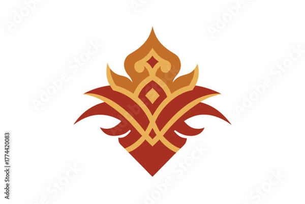 Fototapeta Vector illustration of abstract shapes and lines in a modern design concept