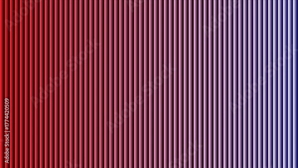 Fototapeta Red to Blue Gradient Vertical Stripes Background abstract color