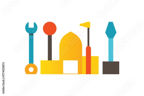 Fototapeta Vector file graphic illustration editable scalable digital design element