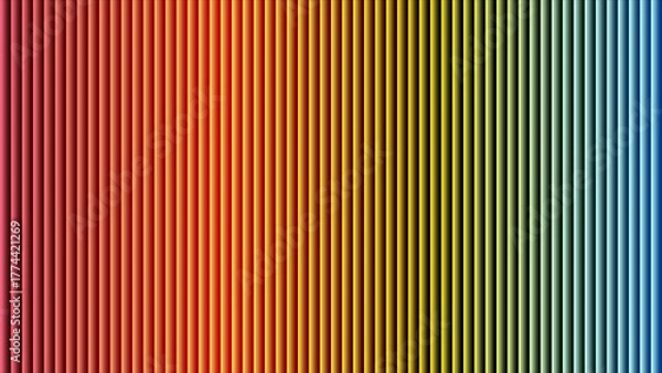 Fototapeta Vertical Gradient Stripes From Red To Blue Through Orange Yellow And Green abstract