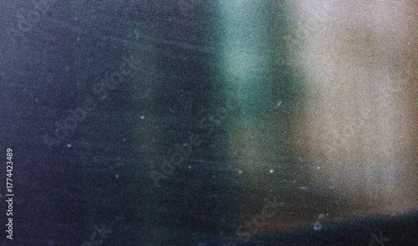 Obraz Distressed film grain texture with heavy noise background, light leaks texture photo overlay effect, damaged scratches dusty film grain textures, warm color grunge effect light leaks effect glowing