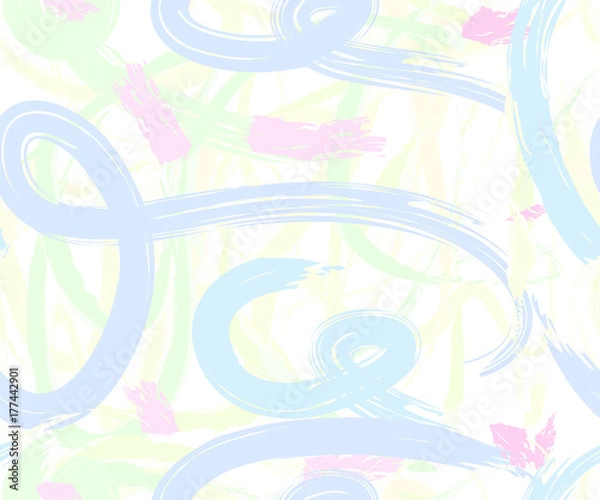 Fototapeta Abstract seamless pattern. Hand drawn textures . Vector pastel brushstrokes.  Covers, Flyers, banners, presentations, books, notebooks. Birthday, invitations, covers, flyers, banners, books.