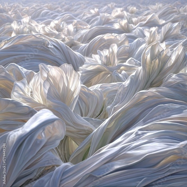 Obraz Abstract Flowing Floral Patterns.