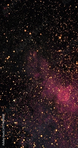 Obraz Vast expanse of space filled with nebulae and stars.