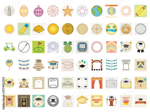 Fototapeta The Complete Seasonal Storyteller Pack | Ultimate Graphics Bundle for Creative Seasonal Narratives & Design