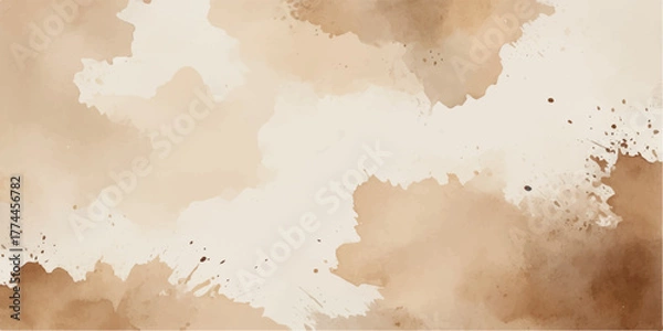 Fototapeta Aged parchment paper texture background with a grunge vintage world map illustration