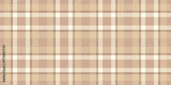 Fototapeta Handkerchief fabric pattern check, kind plaid tartan textile. Celebrate texture seamless background vector in light and orange colors.
