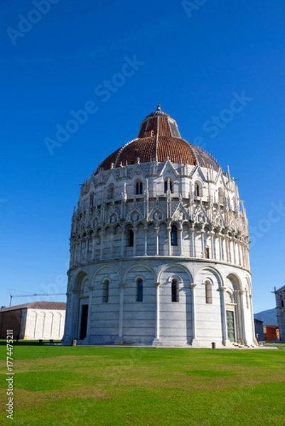 Obraz Baptistery of St. John in Pisa, Italy