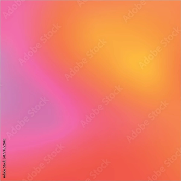 Obraz Gradient Background in Pink Orange and Yellow