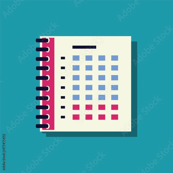 Obraz Notebook Vector Illustration