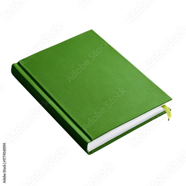 Obraz Green book isolated on transparent background