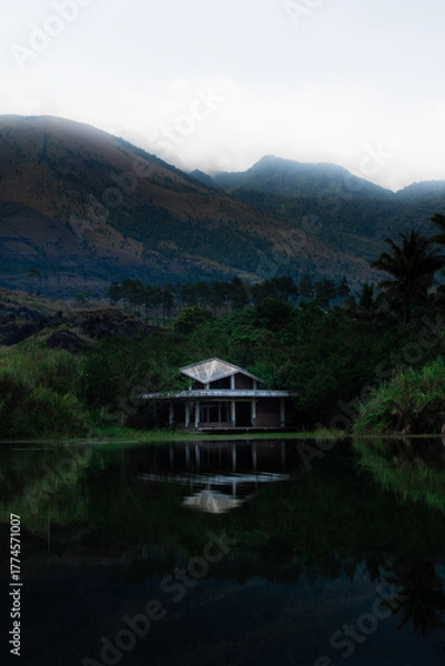 Obraz lake and mountains